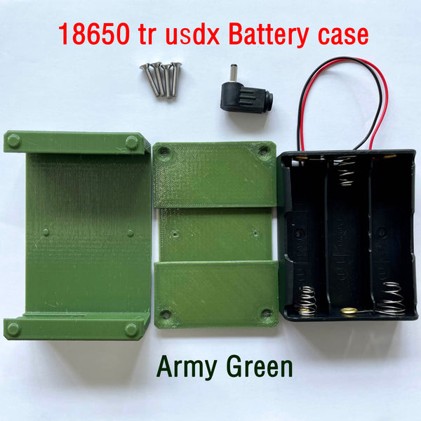 tr uSDX Transceiver 18650 Battery Case Kits By DL2MAN