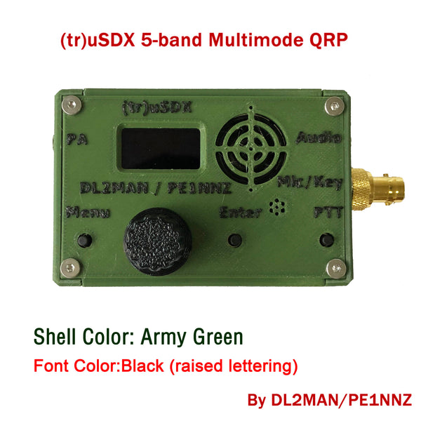 (tr)usdx 5-band multimode qrp transceiver kit and assembled by DL2MAN and PE1NNZ